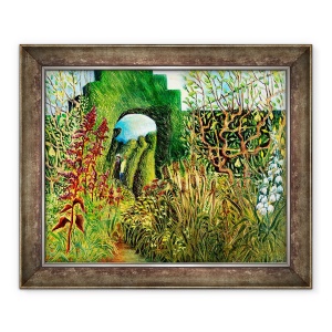 Tablou inramat - Mary Kuper - Mare Dixter - Topiary si flori, 70 x 85 cm