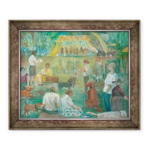 Tablou inramat - Mary Kuper - Spectacol caine II, 50 x 60 cm