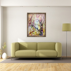 Tablou inramat - Mary Smith - maimuta obraznic, 70 x 90 cm - Img 2