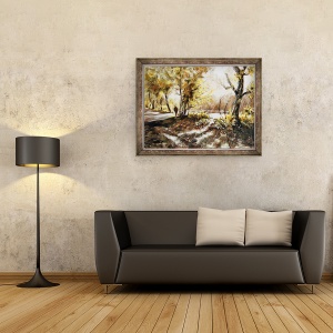 Tablou inramat - Mary Smith - Plimbare langa lacul Rudyard, 70 x 90 cm - Img 2