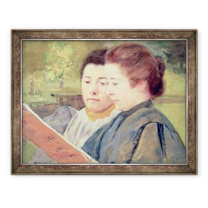 Tablou inramat - Mary Stevenson Cassatt - Femei de lectura, 70 x 90 cm