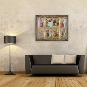 Tablou inramat - Master Francke - St. Barbara Altarpiece, 60 x 80 cm - Img 2