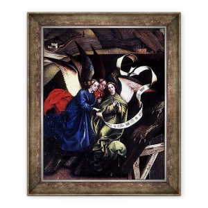 Tablou inramat - Master of Flemalle - Nasterea Domnului II, 70 x 85 cm