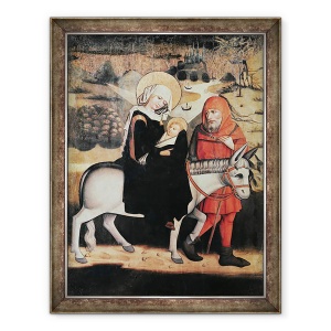 Tablou inramat - Master of the Lord's Passion - Zbor in Egipt, 70 x 90 cm