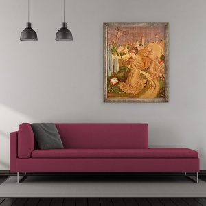 Tablou inramat - Master Z. R. - Sfantul Francisc Primirea Stigmatelor, 50 x 60 cm - Img 2