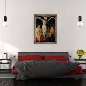 Tablou inramat - Matthias Grunewald - The Crucifixion, 70 x 90 cm - Img 3
