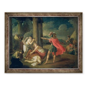 Tablou inramat - Matvei Ivanovich Puchinov - Moartea Camillei, Sora lui Horatius, 60 x 80 cm