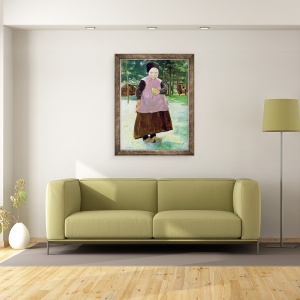 Tablou inramat - Max Liebermann - Eva, 60 x 80 cm - Img 2