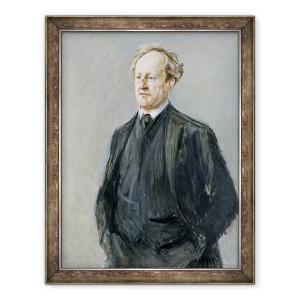 Tablou inramat - Max Liebermann - Gerhart Hauptmann, 60 x 80 cm