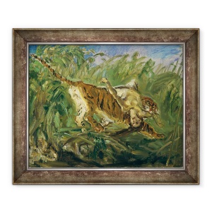Tablou inramat - Max Slevogt - Tigru in jungla, 50 x 60 cm