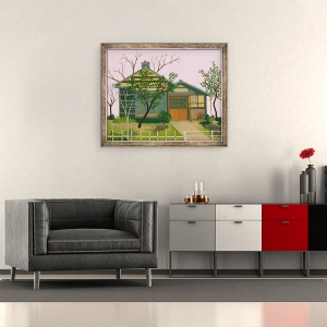 Tablou inramat - Megan Moore - Tokyo House, 2011, 50 x 60 cm - Img 2