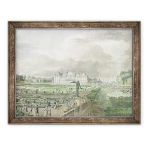 Tablou inramat - Meunier - Castelul si gradina Sceaux, 60 x 80 cm