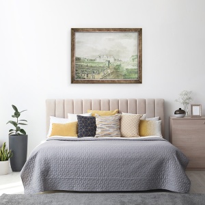 Tablou inramat - Meunier - Castelul si gradina Sceaux, 70 x 90 cm - Img 3