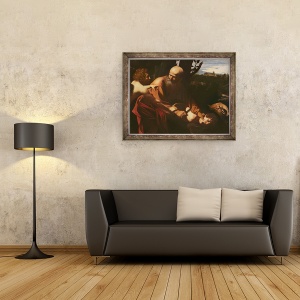 Tablou inramat - Michelangelo Merisi da Caravaggio - Sacrificiul lui Isaac, 60 x 80 cm - Img 2