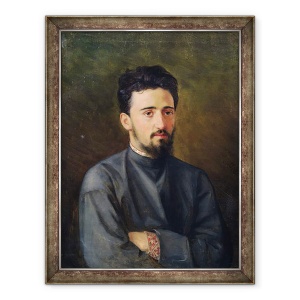 Tablou inramat - Mikhail Georgievich Malyshev - Portret De Vsevolod M. Garshin, 60 x 80 cm
