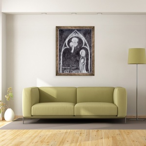 Tablou inramat - Nancy Moniz Charalambous - Angel Gabriel, 2015, 70 x 90 cm - Img 2
