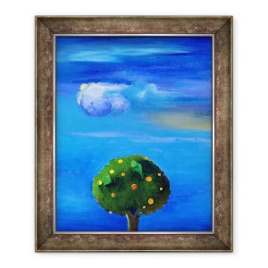 Tablou inramat - Nancy Moniz Charalambous - Captuseala de argint peste copacul portocaliu, 2012, 50 x 60 cm