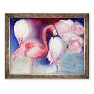 Tablou inramat - Nancy Moniz Charalambous - Frumoasa in roz, 2012, 70 x 90 cm