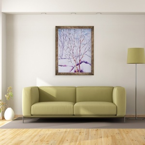 Tablou inramat - Neela Pushparaj - Albi de iarna, 60 x 80 cm - Img 2
