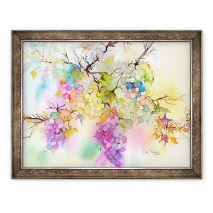 Tablou inramat - Neela Pushparaj - Fructe pe vita de vie, 60 x 80 cm