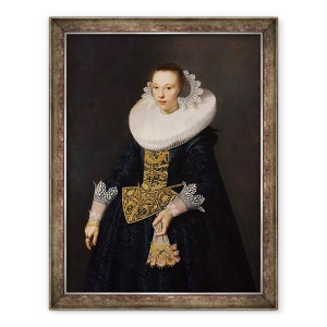 Tablou inramat - Nicolaes Eliasz - Portretul unei tinere Femei, 70 x 90 cm