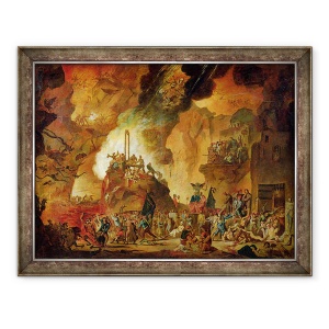Tablou inramat - Nicolas Antoine Taunay - Triumful ghilotina in iad, 60 x 80 cm