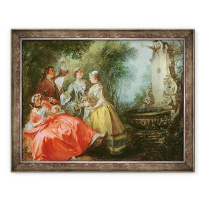 Tablou inramat - Nicolas Lancret - Cele patru timpuri ale zilei, La amiaza, 70 x 90 cm