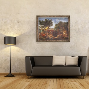 Tablou inramat - Nicolas Poussin - Apollo, iubitul lui Daphne, 60 x 80 cm - Img 2