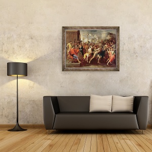 Tablou inramat - Nicolas Poussin - Camillus si invatatorul din Falerii, 60 x 80 cm - Img 2