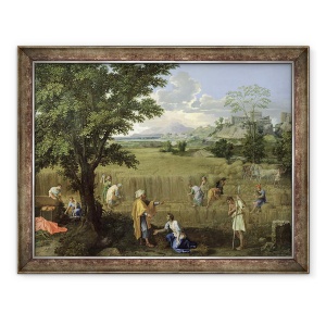 Tablou inramat - Nicolas Poussin - Summer, sau Ruth si Boaz, 60 x 80 cm