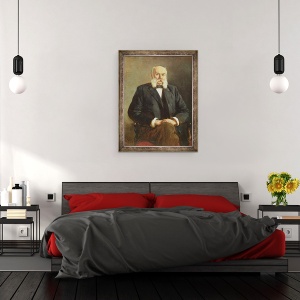Tablou inramat - Nikolai Aleksandrovich Yaroshenko - Portretul lui Ivan Gontcharov, 70 x 90 cm - Img 3