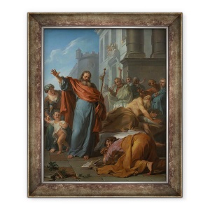 Tablou inramat - Noel-Nicholas Coypel - Miracolele Sfantului Iacob cel Mare, 70 x 85 cm