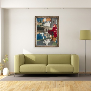 Tablou inramat - Ophelia Redpath - Plimbari de, 70 x 90 cm - Img 2