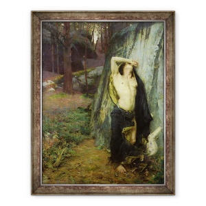 Tablou inramat - Pascal Adolphe Jean Dagnan-Bouveret - Moartea lui Orfeu, 70 x 90 cm
