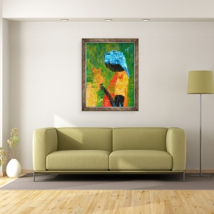 Tablou inramat - Patricia Brintle - Flori in mana, 70 x 90 cm - Img 2