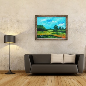 Tablou inramat - Patricia Brintle - imprejurimi simple, 70 x 90 cm - Img 2