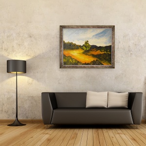 Tablou inramat - Patricia Brintle - La route de Thiot, 70 x 90 cm - Img 2