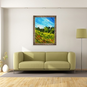 Tablou inramat - Patricia Brintle - O plimbare in Puilboro, 70 x 90 cm - Img 2