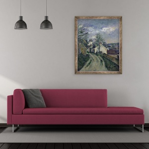 Tablou inramat - Paul Cezanne - Casa doctorului Gachet 1828-1909 la Auvers, 50 x 60 cm - Img 2