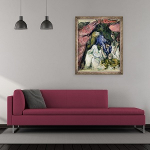 Tablou inramat - Paul Cezanne - Femeia strangulata, 50 x 60 cm - Img 2