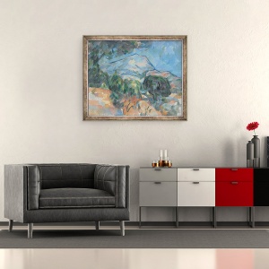 Tablou inramat - Paul Cezanne - Muntele Sainte-Victoire, 50 x 60 cm - Img 2