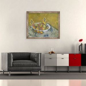 Tablou inramat - Paul Cezanne - Placa de mere, 50 x 60 cm - Img 2