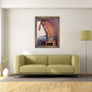 Tablou inramat - Paul Cezanne - Scipion negru, 60 x 80 cm - Img 2