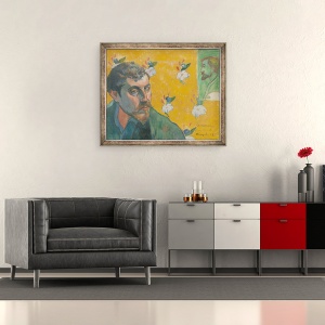 Tablou inramat - Paul Gauguin - Autoportret, Les Miserables, 50 x 60 cm - Img 2