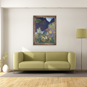 Tablou inramat - Paul Gauguin - peisaj, 60 x 80 cm - Img 2