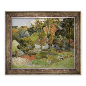 Tablou inramat - Paul Gauguin - Peisaj la Pont Aven, 50 x 60 cm