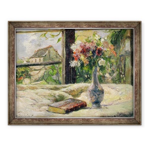 Tablou inramat - Paul Gauguin - Vaza de flori, 70 x 90 cm