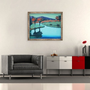 Tablou inramat - Paul Powis - Valea de Aur, 50 x 60 cm - Img 2