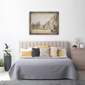 Tablou inramat - Paul Sandby - Casa Chiswick, 70 x 90 cm - Img 3