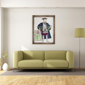 Tablou inramat - Pedro Barretto de Resende - Portretul lui Vasco de Gama, 70 x 90 cm - Img 2